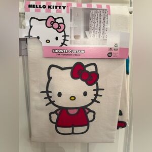 Sanrio Hello Kitty Shower Curtain/NWT! Free HK gift!